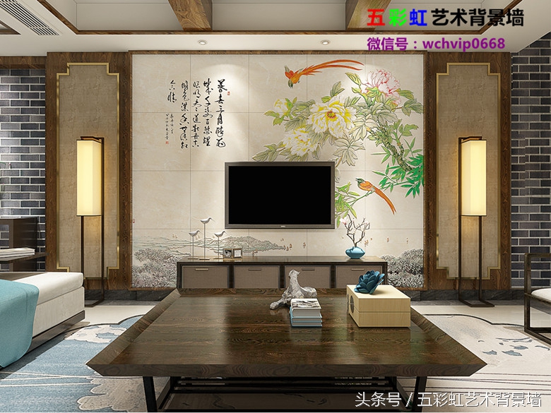 现代中式艺术漆电视背景墙,新中式电视背景墙雕刻