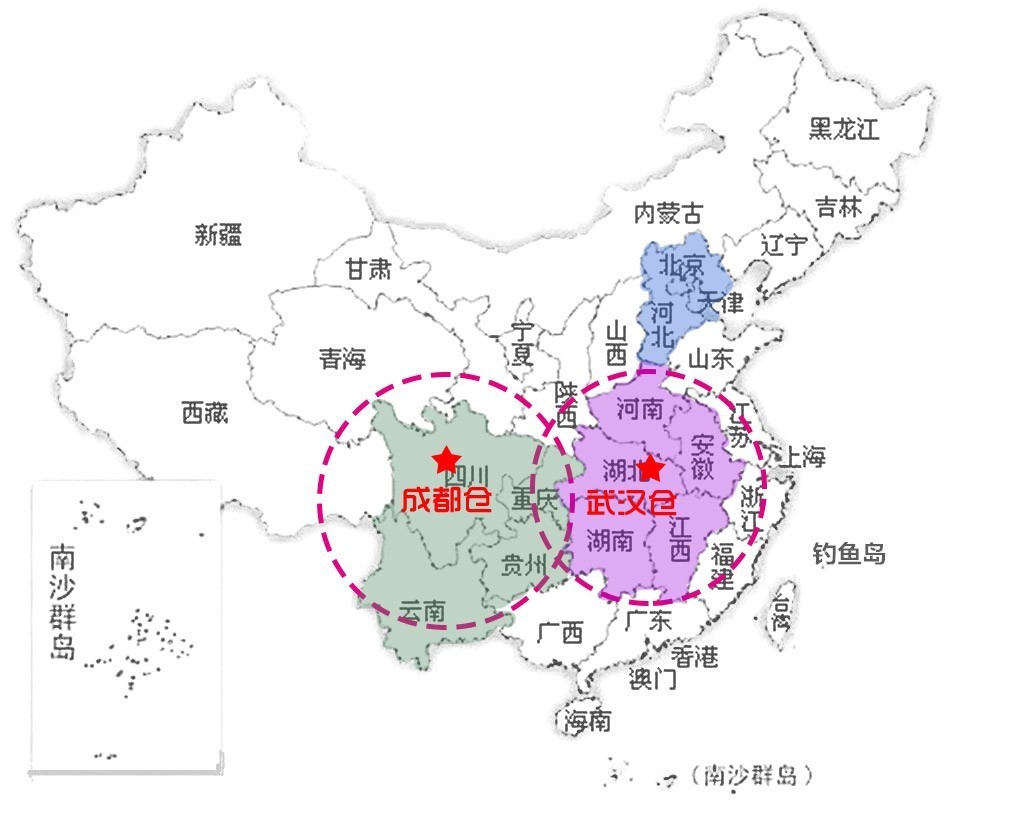 壹家壹站新开成都、武汉两仓，配送可覆盖全国9个省+3个直辖市