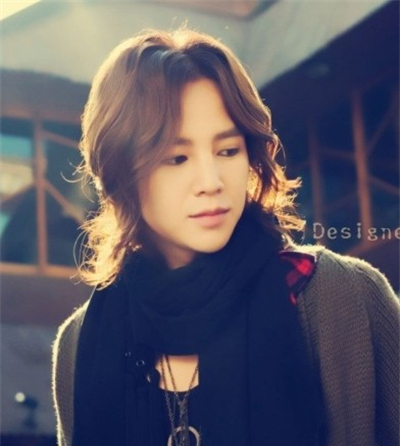 男生长发烫发染发,发质偏软长发长脸男生烫发