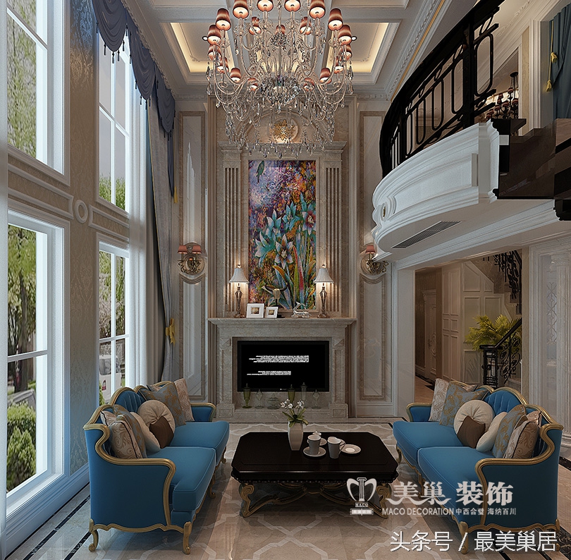 正商华钻两室两厅装修效果图,240平天鹅湾别墅装修效果图