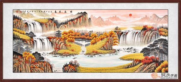 风水山水画高清视频大全,风水画里的风水知识