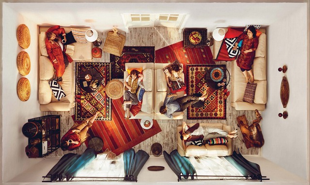 家居插画客厅,家居美学插画