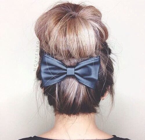 少女心满满的蝴蝶结发饰,蝴蝶结发饰可爱减龄