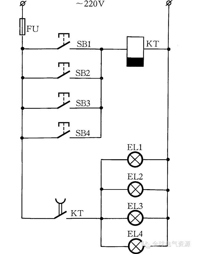各种灯具线路接线图,单个灯具接线示意图