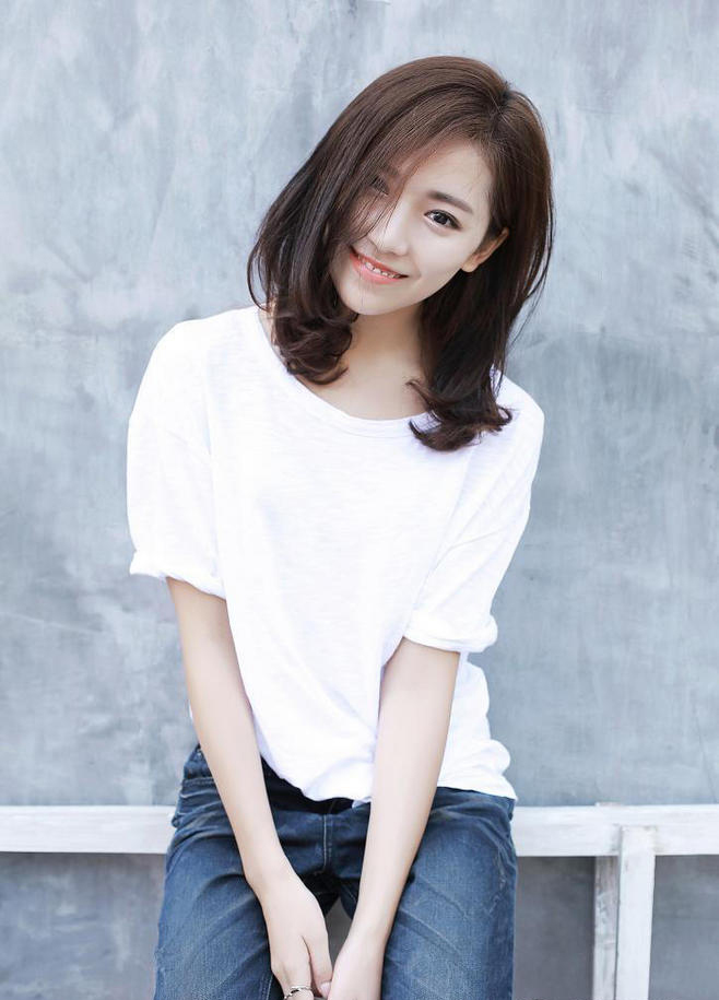 圆脸适合什么发型和刘海女,自己剪刘海教程圆脸型女生