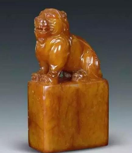 清代田黄石老印章价值如何,清代张开福刻田黄石印章