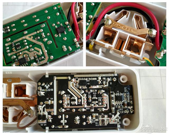 公牛智能插座2代拆解,公牛和爱国者插座拆解对比