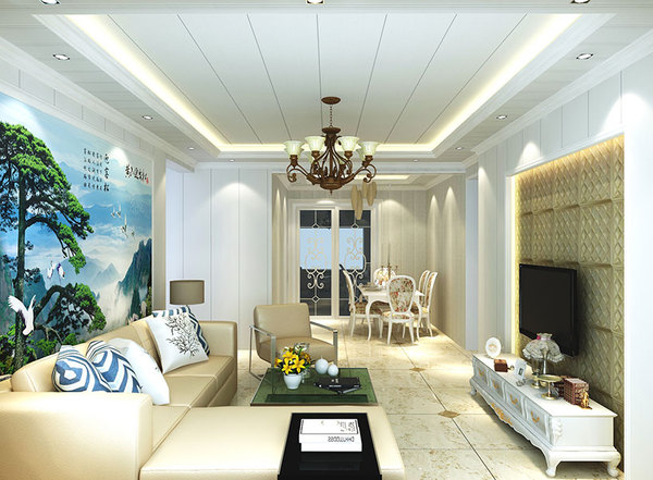 集成扣板墙面装修效果图,装修墙面用集成墙板好不好