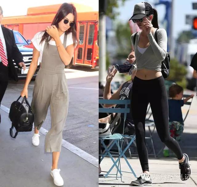 肯豆穿一字鞋 (肯豆穿玫粉色鞋)