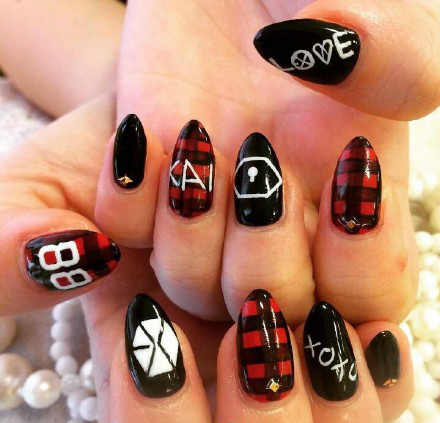 bts美甲,bts美甲田柾国