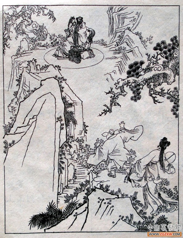 《西游记》之三打白骨精背景图,西游记三打白骨精文字版图文