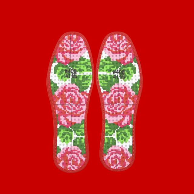 老式绣花鞋垫,绣花鞋垫文化传承