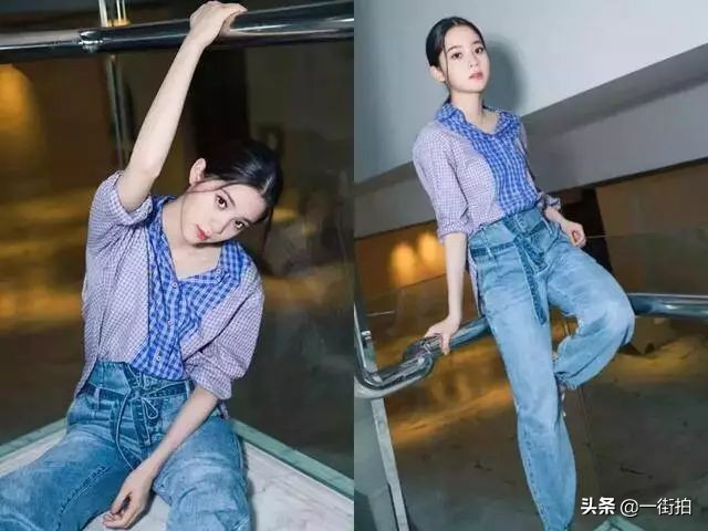 欧阳娜娜穿粉色针织衫温柔又美丽,欧阳娜娜淡黄色针织衫搭配裙子