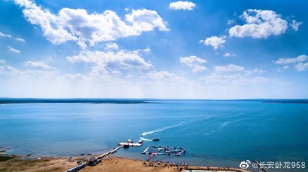 榆林沙漠淡水湖,陕西神木盐碱湖