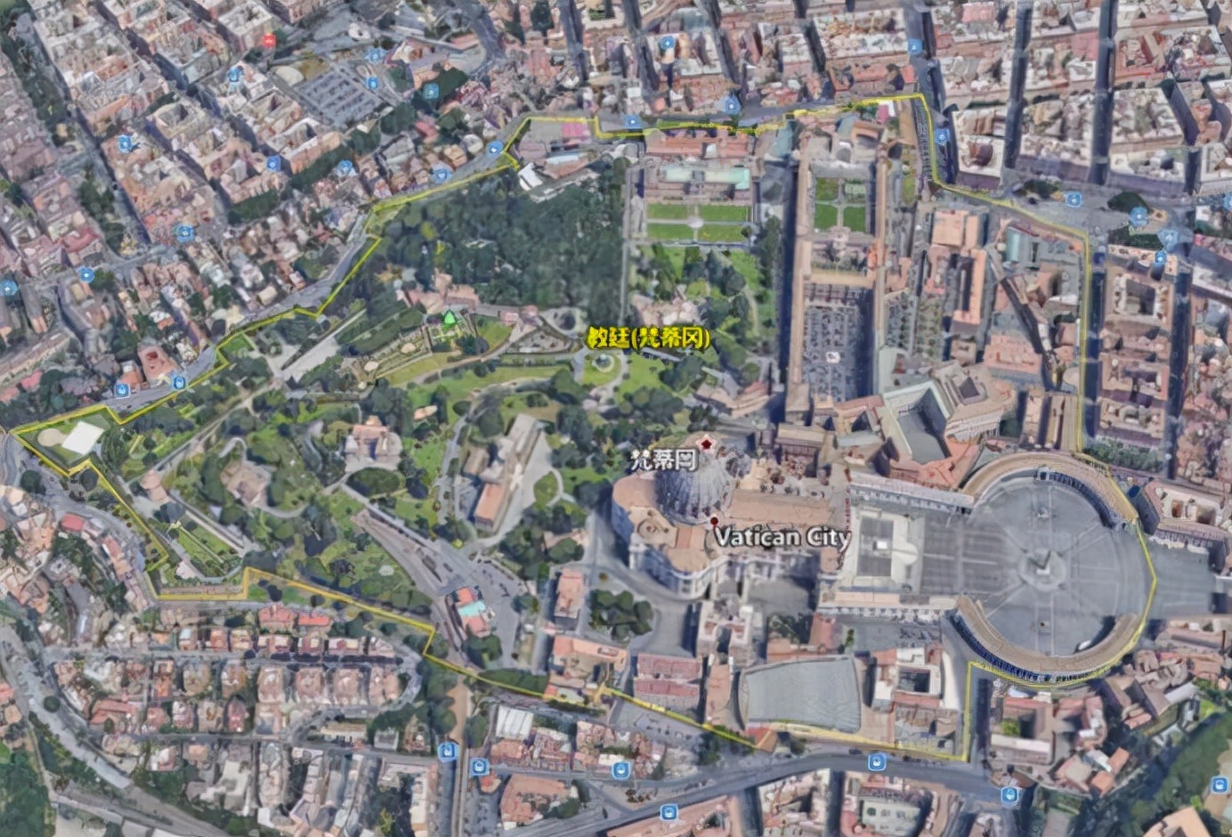 梵蒂冈这个国家大概有多大,梵蒂冈0.44平方公里相当于多大