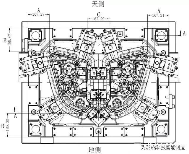 汽车灯壳模具设计,汽车大灯灯罩制作模具