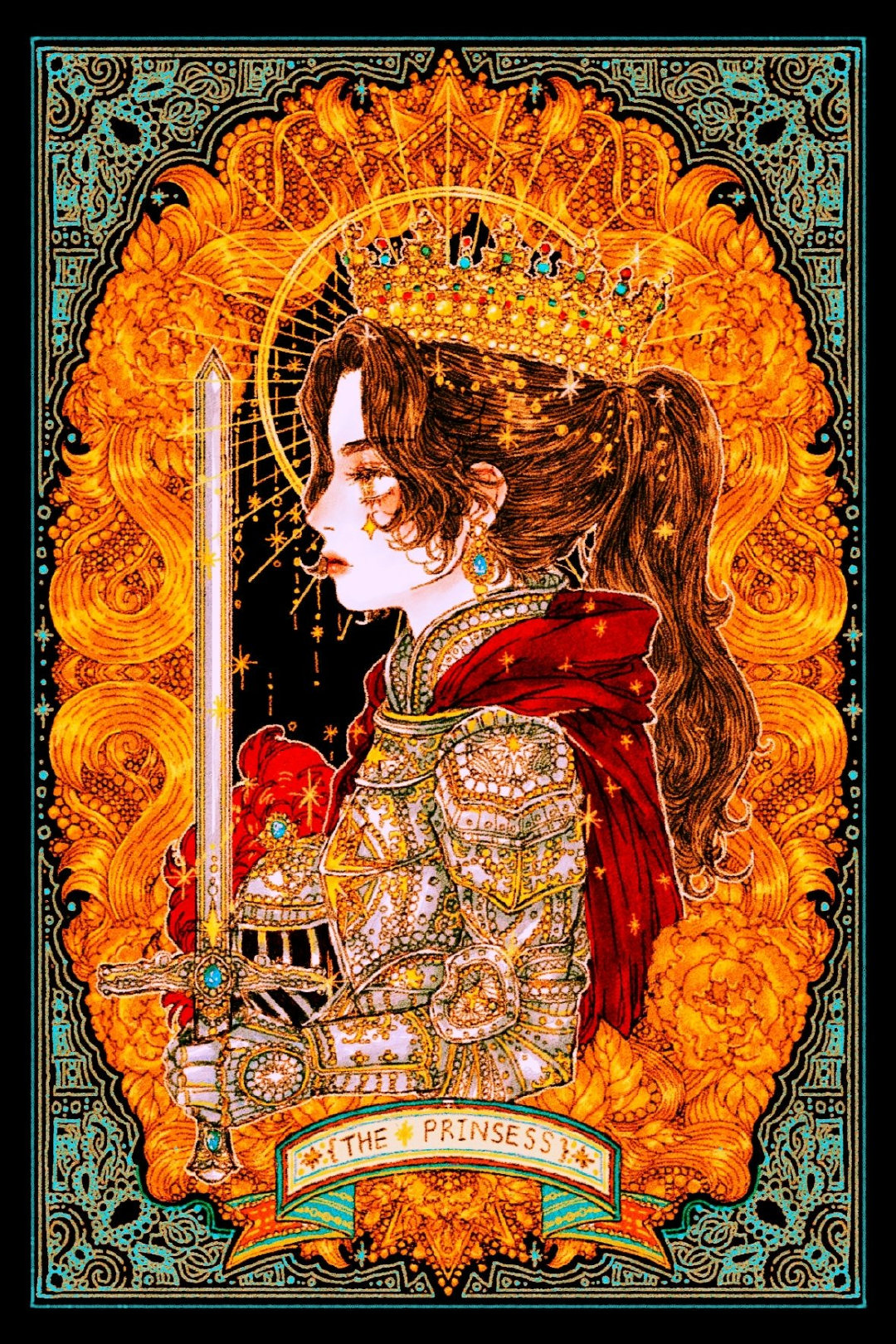 欧美著名插画师人物插画作品,韩国插画师华丽复古风作品