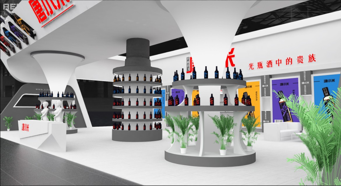 光瓶酒最佳陈列方案,卖酒如何陈列好看
