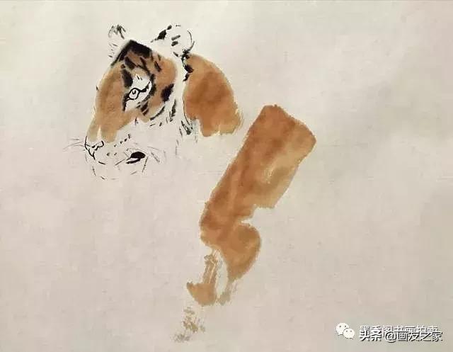 蔡育贤写意老虎的画法,写意老虎画法教学视频