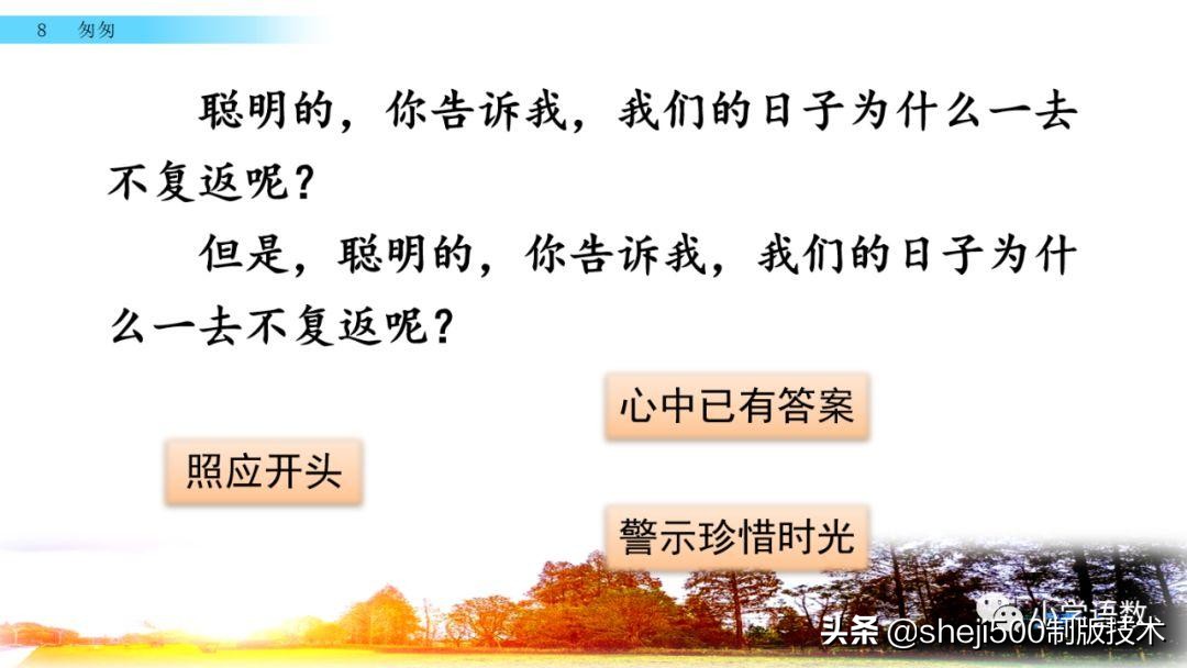 六年级下册语文书8课匆匆的预习,部编版六年级下第八课匆匆讲解