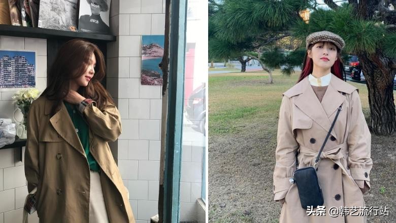 韩国风衣穿搭高级感,韩国风衣配什么衣服好看