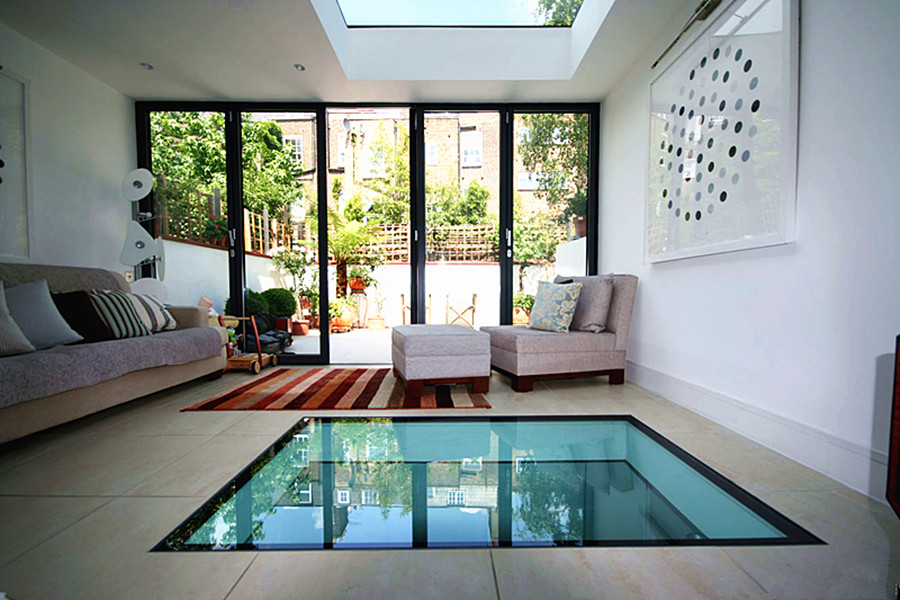 模仿制作别墅,轻奢家装玻璃地台