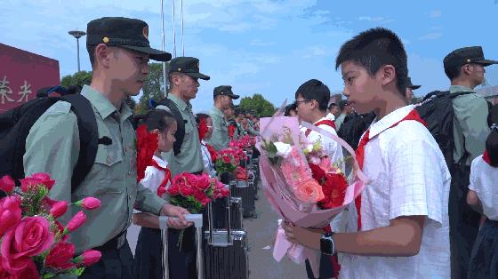 部队接兵仪式,激动人心的送兵仪式