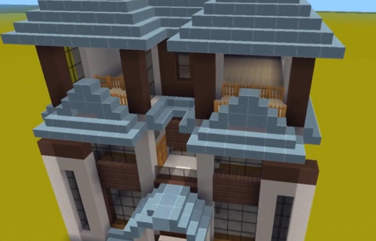 迷你世界别墅装修现代风格,迷你世界现代典雅别墅教程