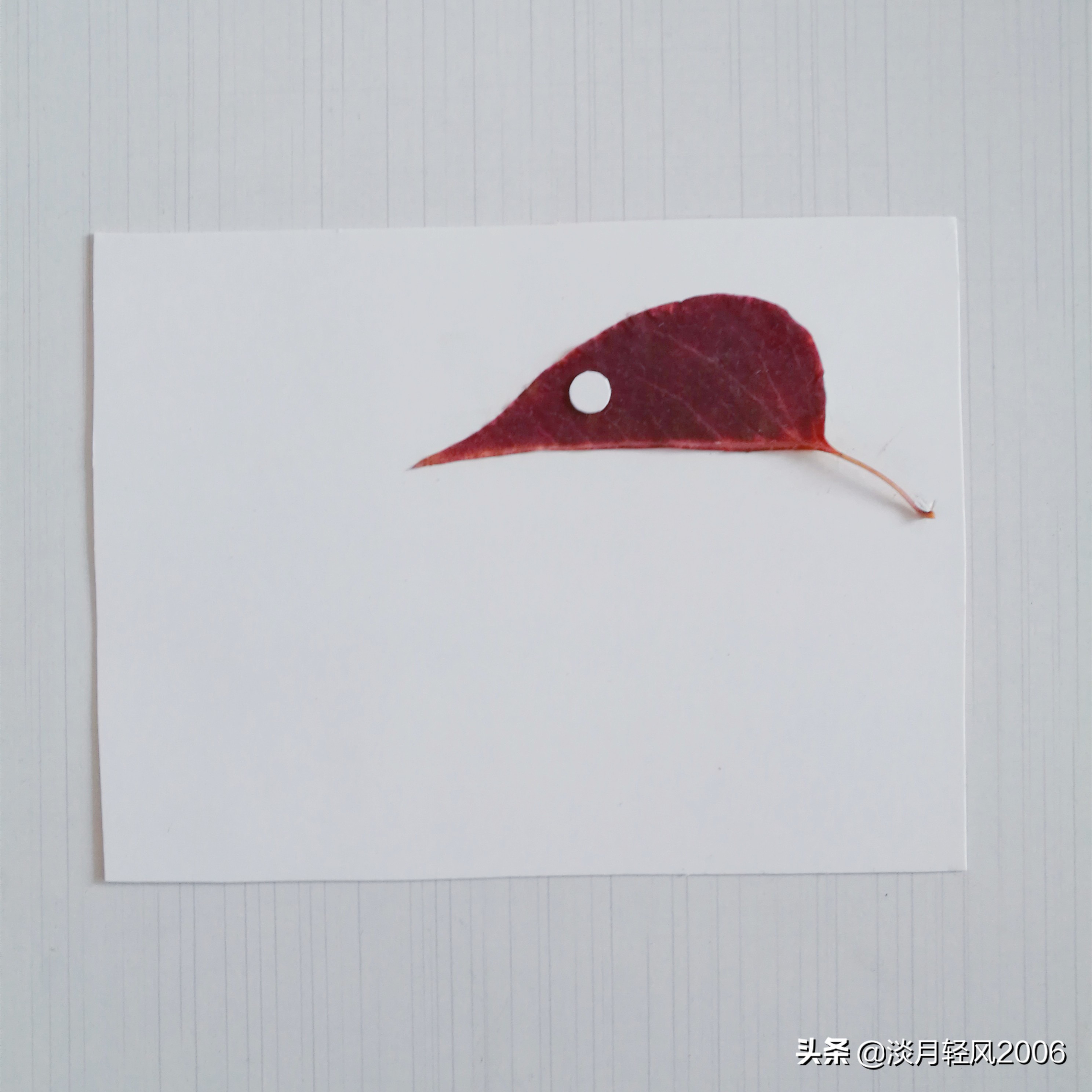 幼儿园冬季手工老鼠贴画,树叶贴画简单又好看老鼠