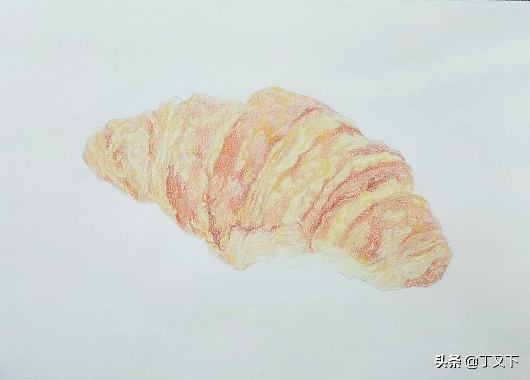 如何用彩铅画出真实的面包,彩铅入门必学500例蛋糕