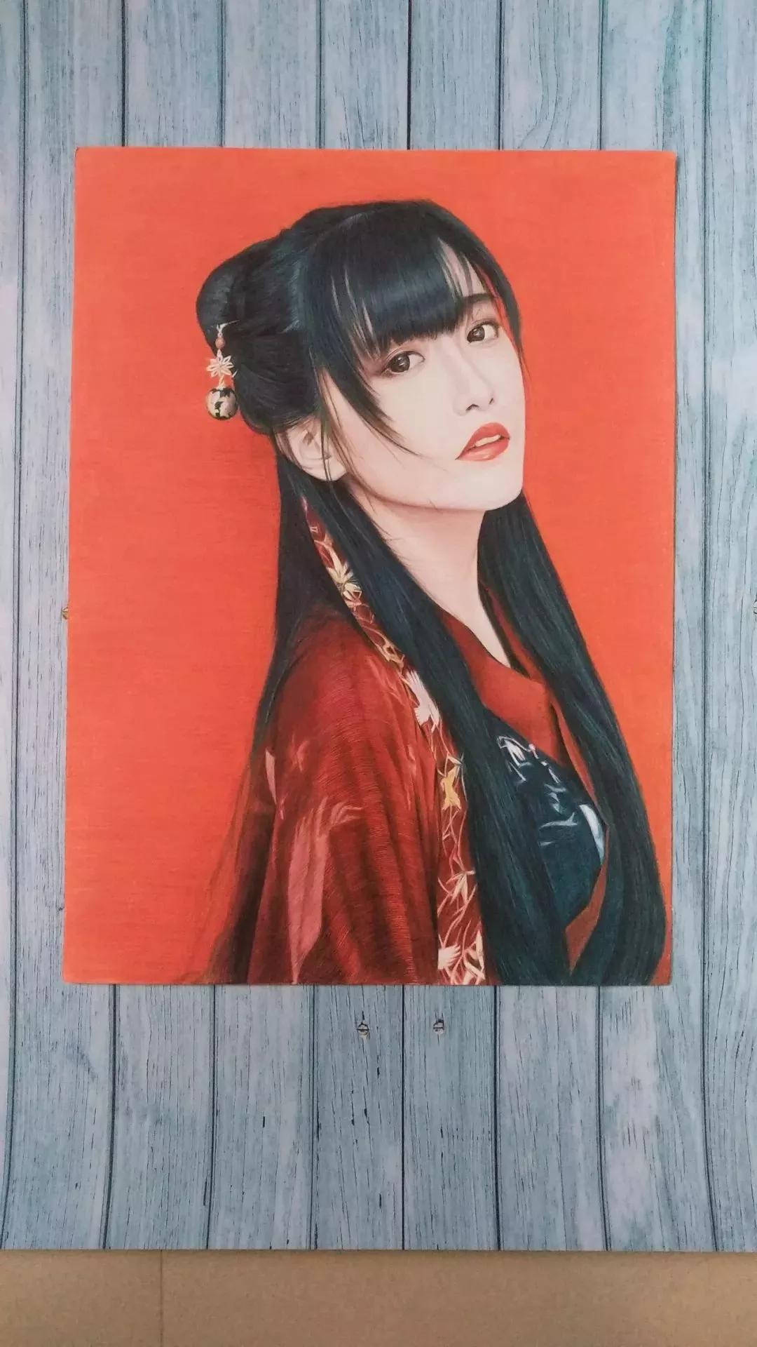 古风红衣女子怎么画,画古风红衣女子