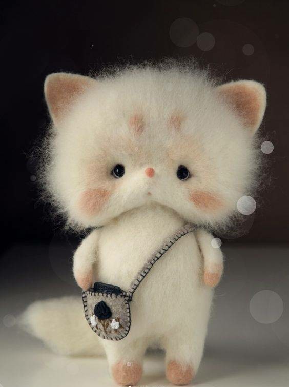 羊毛毡戳戳乐可爱萌物,羊毛毡可爱宠物教程