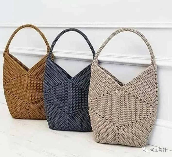 梯形方块钩织与拼接,几何图形拼接图案大全