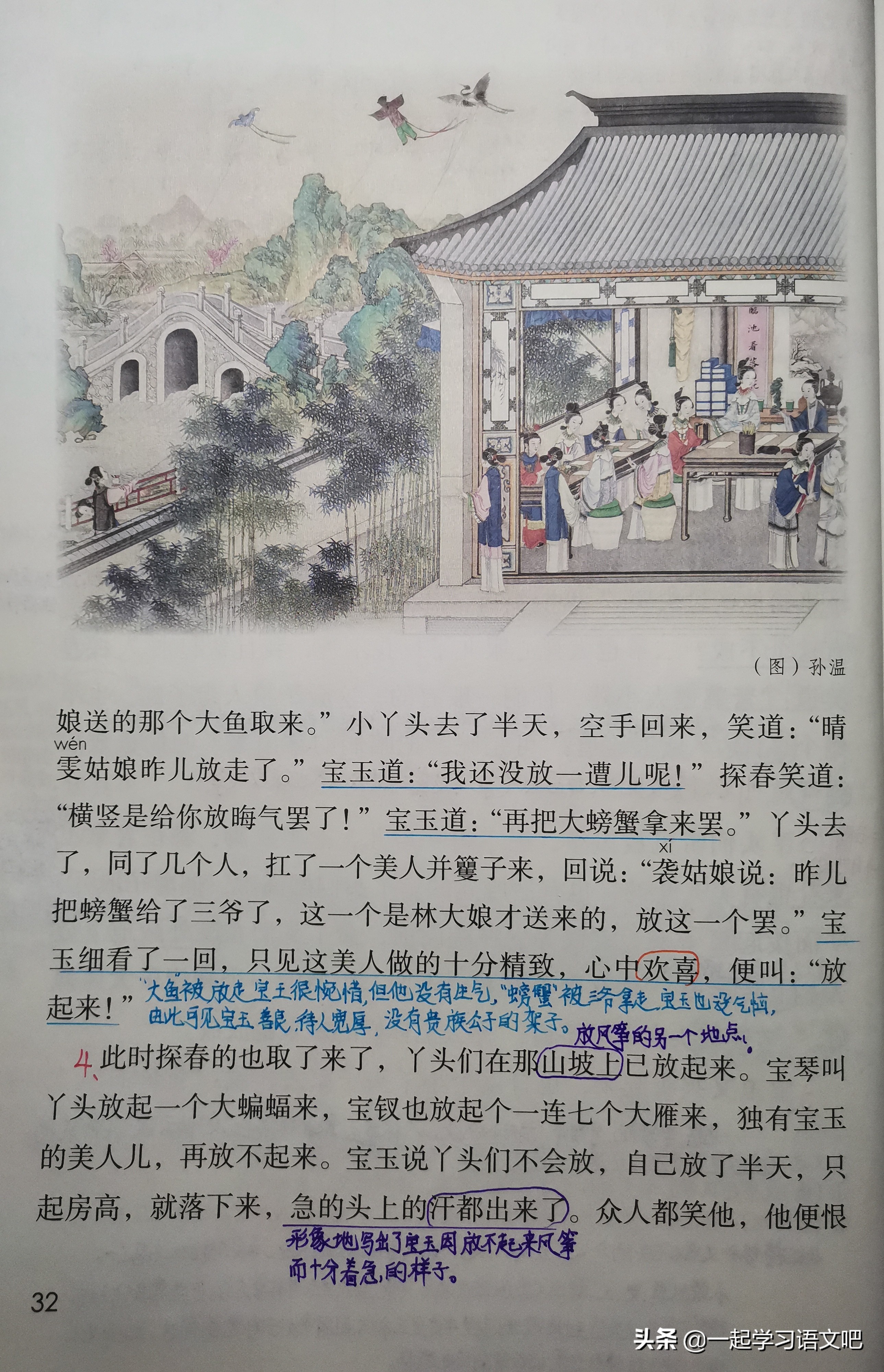 五年级语文红楼春趣笔记,五下语文第8课红楼梦春趣