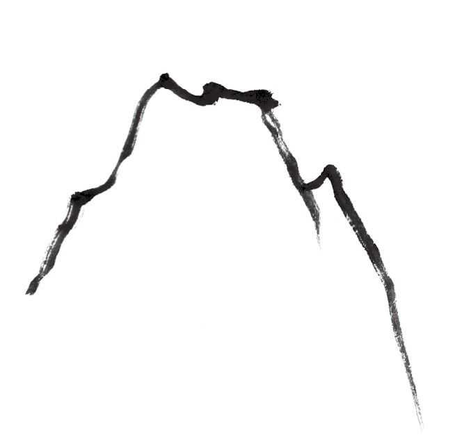 国画山的画法和步骤,国画基础入门教程39山石结构画法