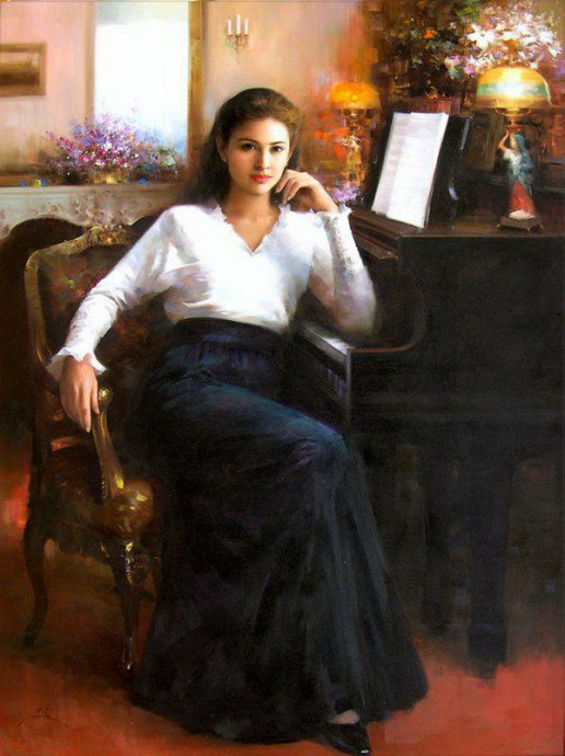 中国油画大师何岸油画欣赏,何岸油画风景写生作品