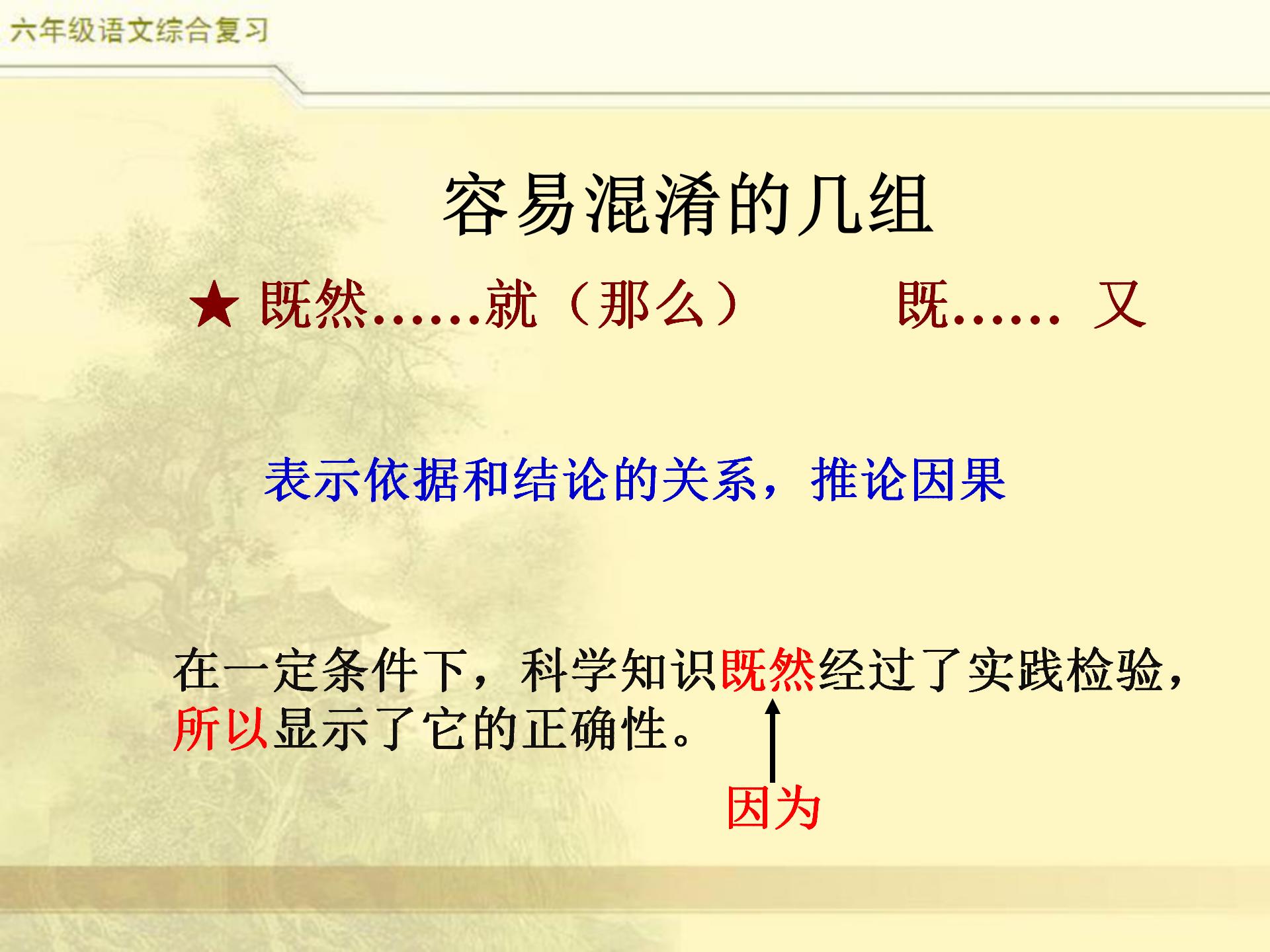 小升初语文综合复习,关联词专题,小学常见8类关联词特点及修改