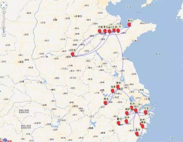 古代著名诗人走过的地方,古代大诗人行程轨迹