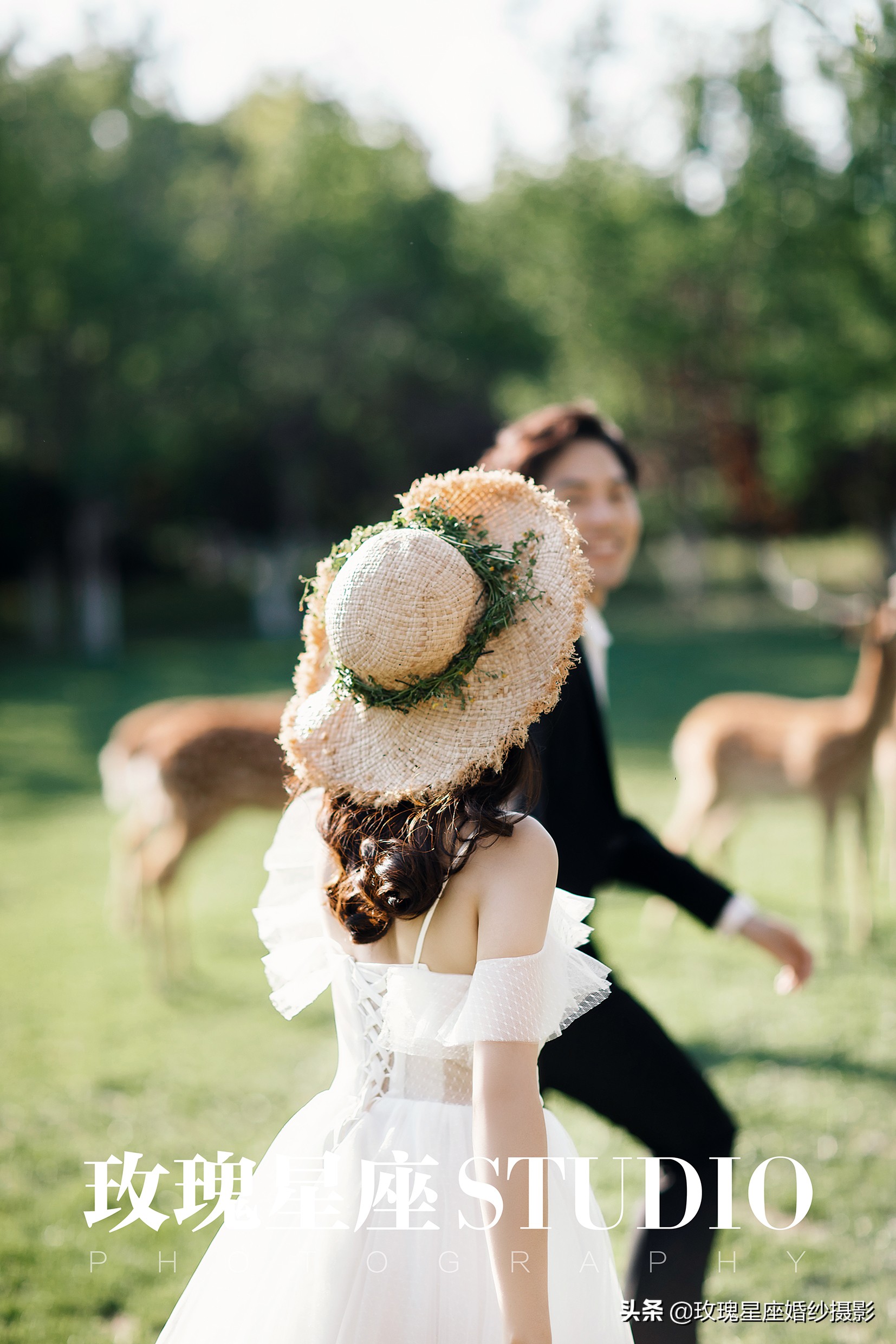 婚纱照必拍的9种风格,韩式小清新可爱俏皮室内婚纱照