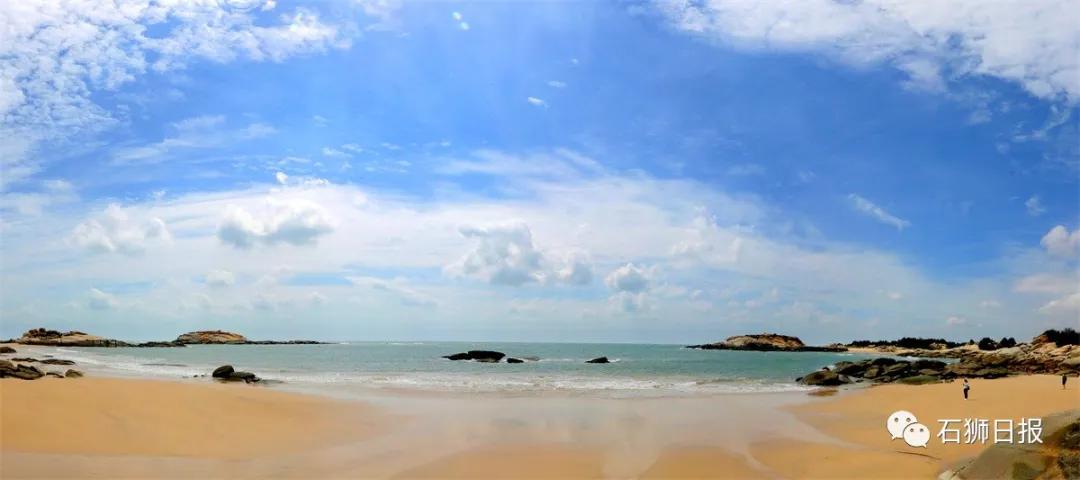 一片美丽的沙滩,石狮最美海滩