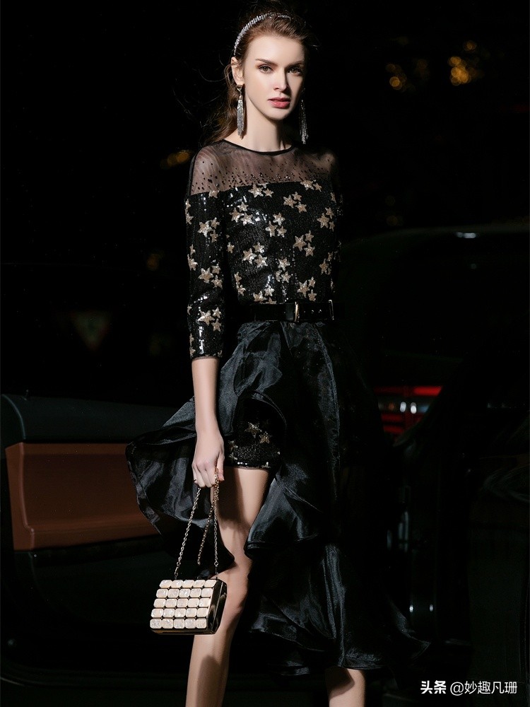 高端年会气质礼服推荐高级感,华丽设计感年会时尚轻奢高级礼服