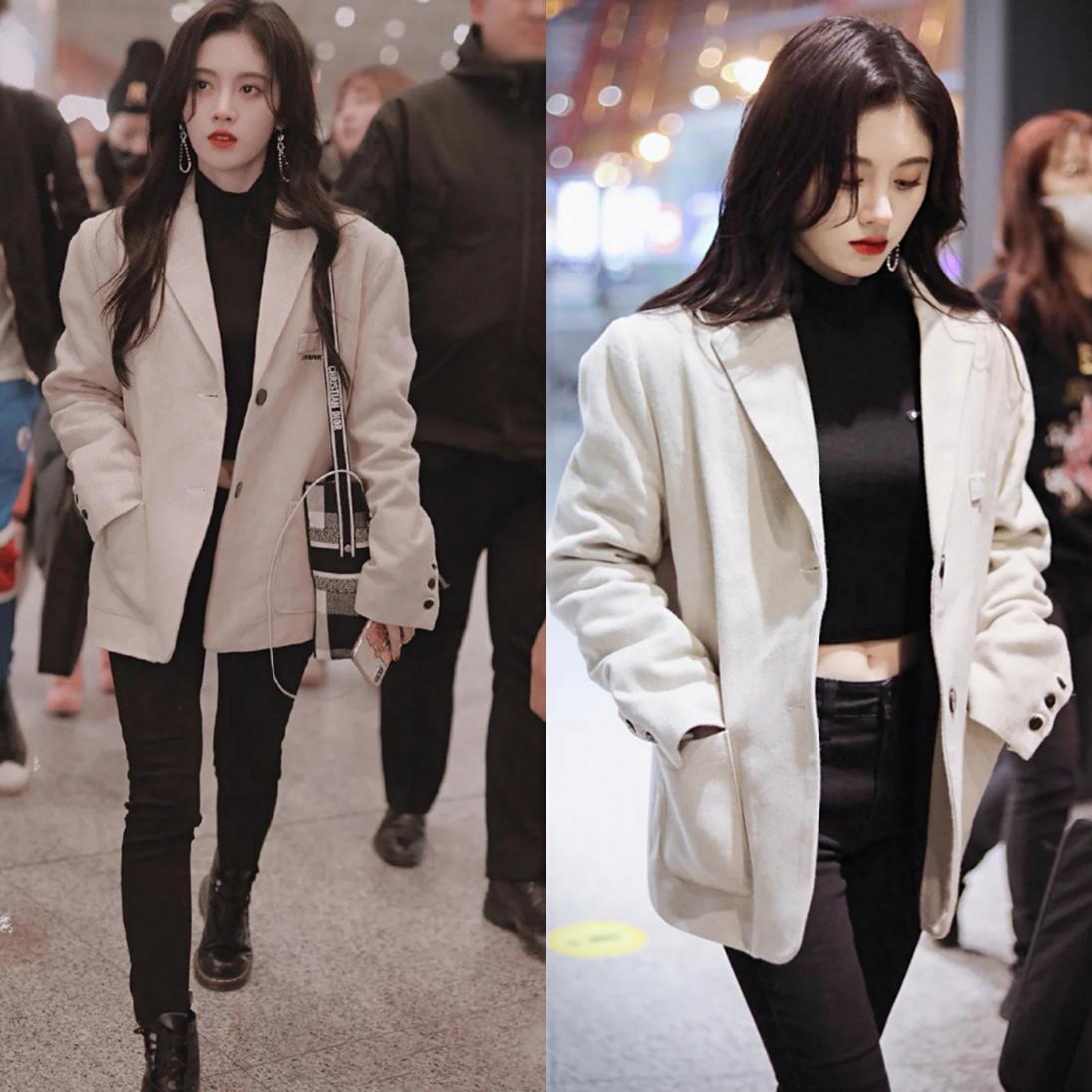 穿搭总结｜159cm的鞠婧祎如何穿出大长腿？小个子逆袭技巧来get