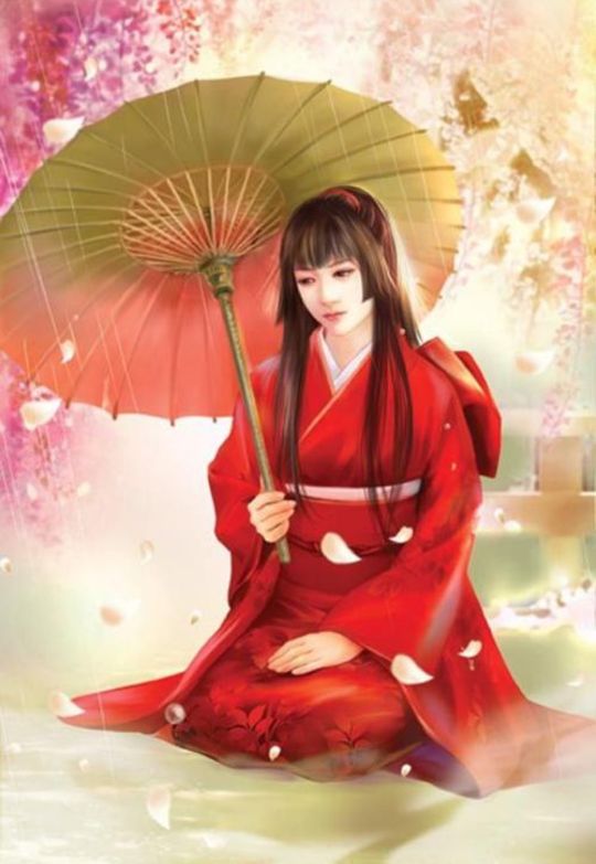 古风美女雨中撑伞唯美图片,唯美古风女生撑伞头像情侣