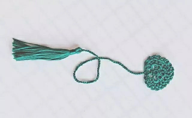 毛线书签不用钩,钩书签图解毛线书签