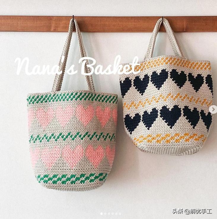 简单漂亮的小包包钩针教程,韩国钩针钩桌布花样教程