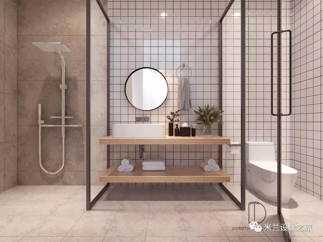 卫生间共用淋浴间设计方案,卫生间装洗衣机设计方案