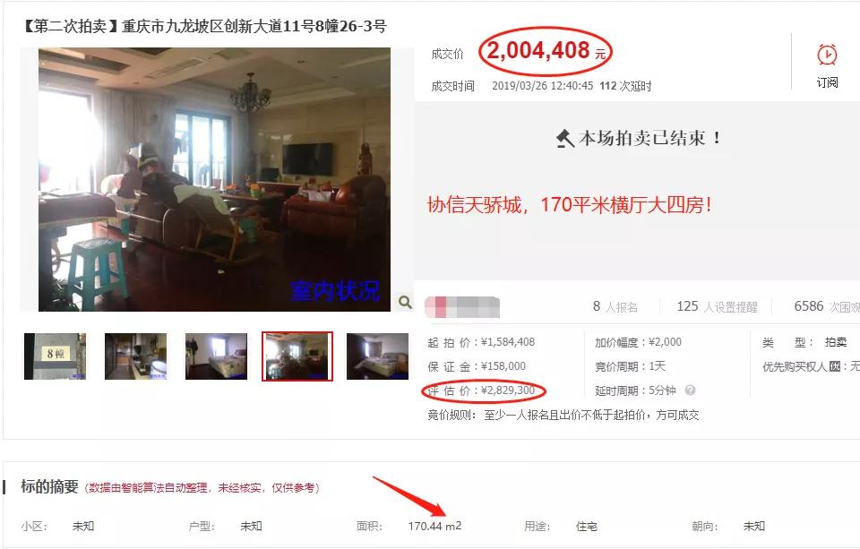 重庆法院拍卖房源一览表,重庆市的法院拍卖房子的标准