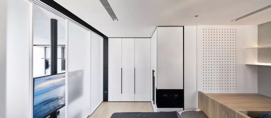 隔而不断的屏风设计,30公分的屏风