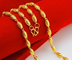 黄金项链和手链的扣,项链的扣子是916整条链子都是吗