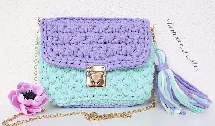 最近很火的泫雅针织包教程,泫雅包透明编织图解